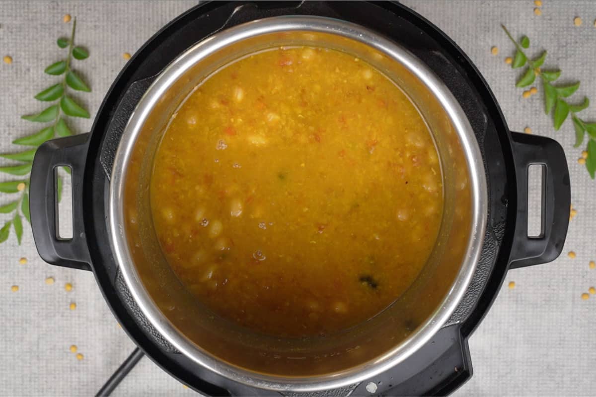 Whisked dal.
