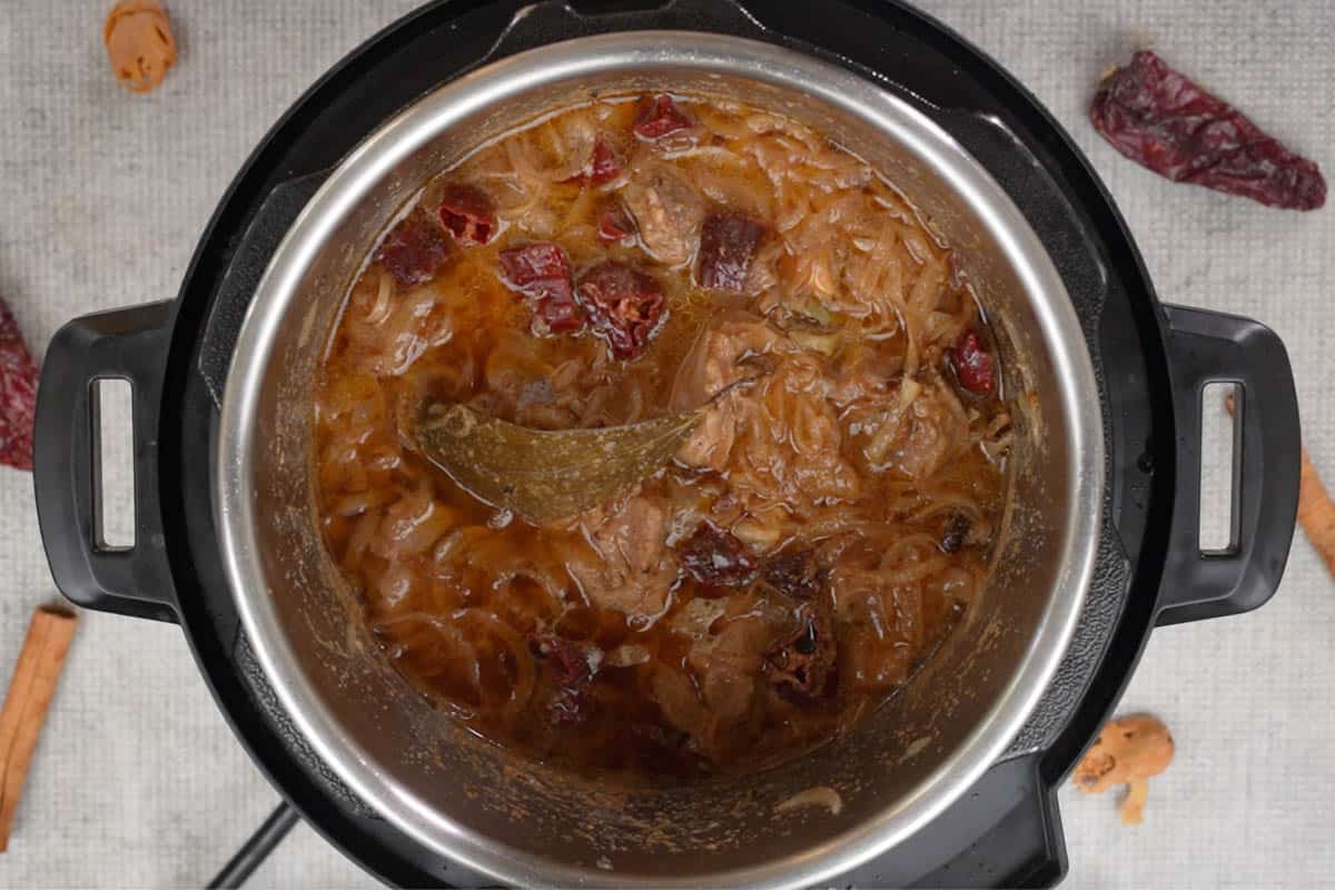 Ready mughlai mutton stew.