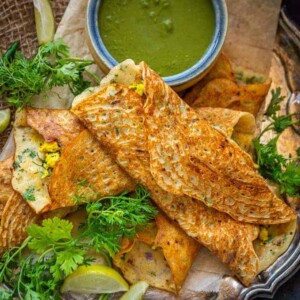 Moong Dal Chilla also called as Pudla or Puda is a healthy and delicious lentil recipe which can be made for breakfast or snacks. Here is how to make Moong Dal Chilla Recipe.