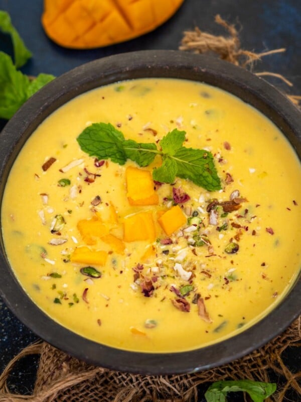 Mango Basundi is a delicious twist on the classic Basundi recipe. Make this Indian sweet using fresh or frozen mangoes for a yummy treat.