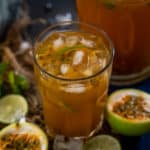 Passion Fruit Iced Tea is a refreshing drink that is easy to make and comes together in 15 minutes. Make it from fresh passion fruits using my easy recipe.