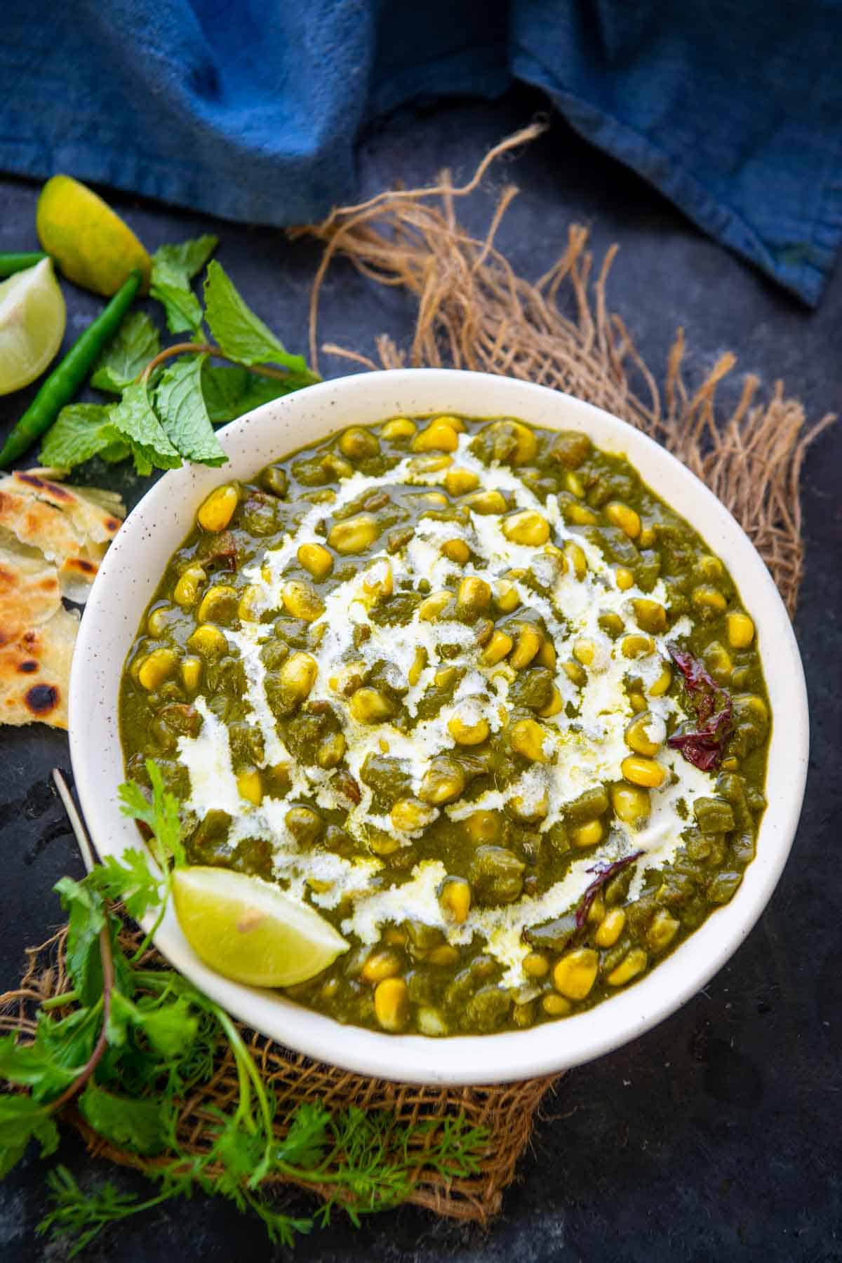 Palak Corn Recipe  Spinach Corn Curry    Whiskaffair - 35