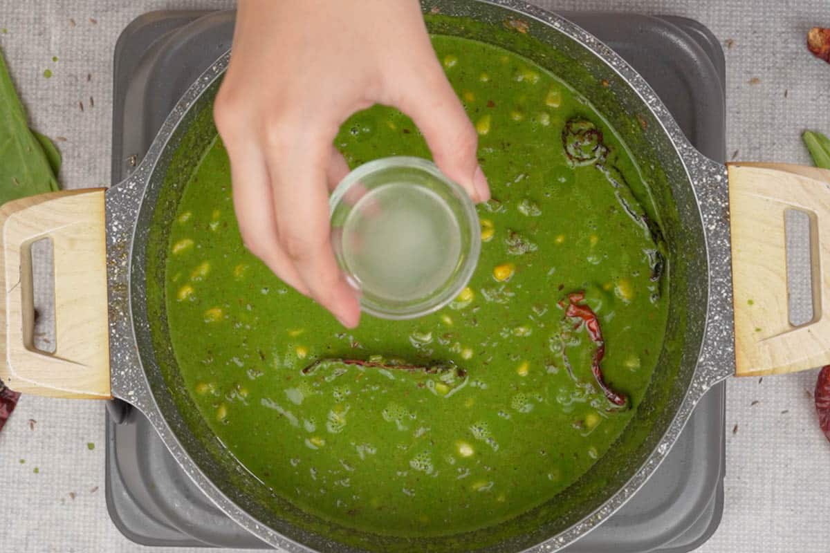 Palak Corn Recipe  Spinach Corn Curry    Whiskaffair - 35