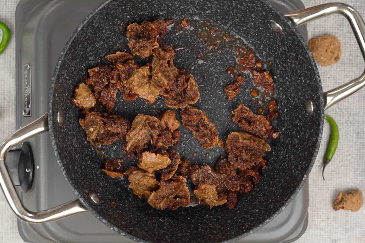 Wadi fried in oil.