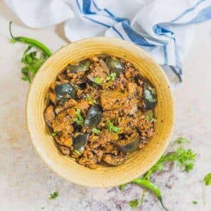 Kalonji Baingan Masala Recipe I Kalonji Wale Baingan is a simple everyday Indian recipe where eggplant is cooked in a gravy flavored with Nigella Seeds.