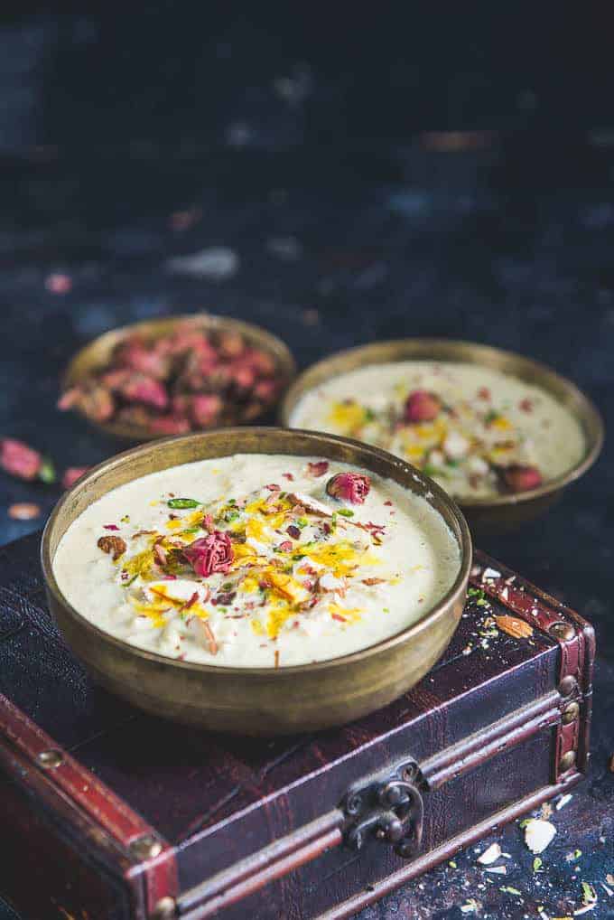 Lauki ki Kheer served in a bowl.