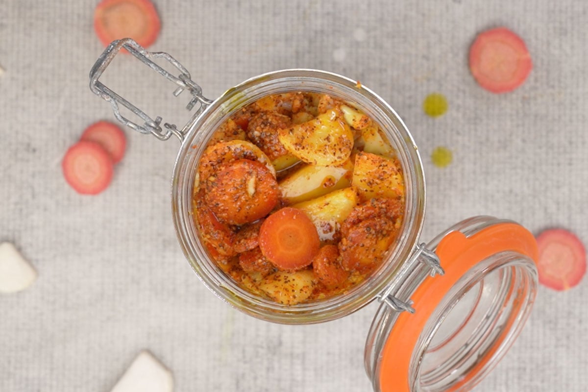 Gajar Gobhi Shalgam Achar Recipe   Whiskaffair - 73
