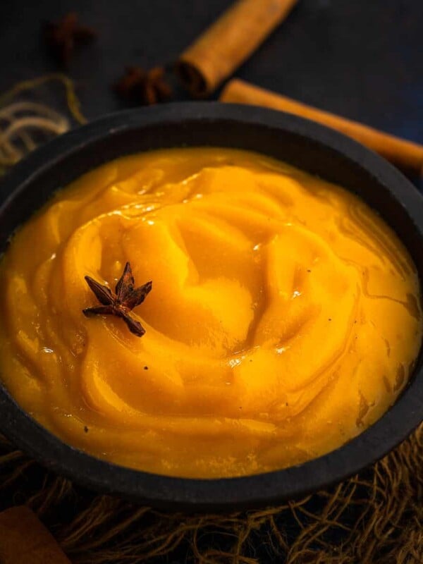 Ditch the canned puree this fall and make my easy Homemade Pumpkin Puree from scratch. Use it to make a multitude of recipes (vegan, gluten-free).