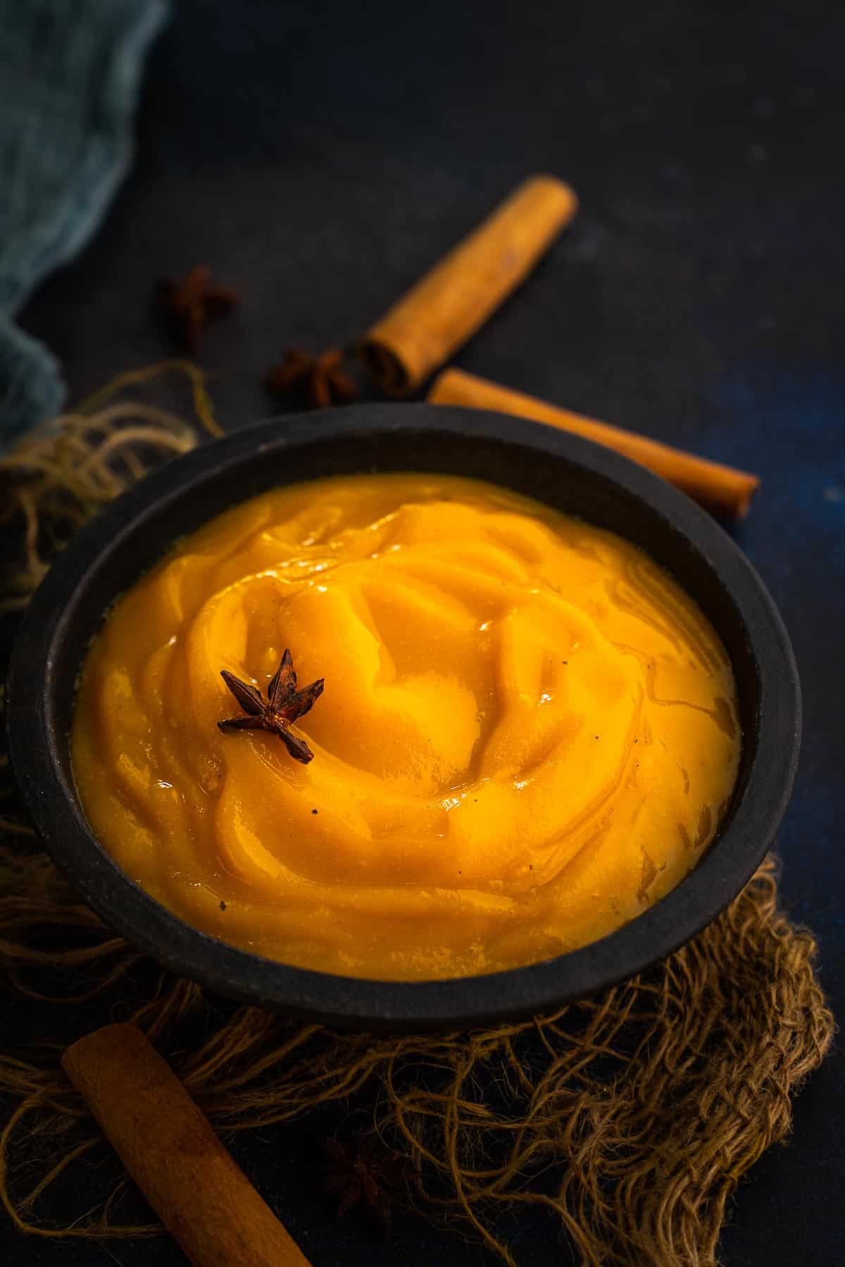 Pumpkin Puree served in a bowl.