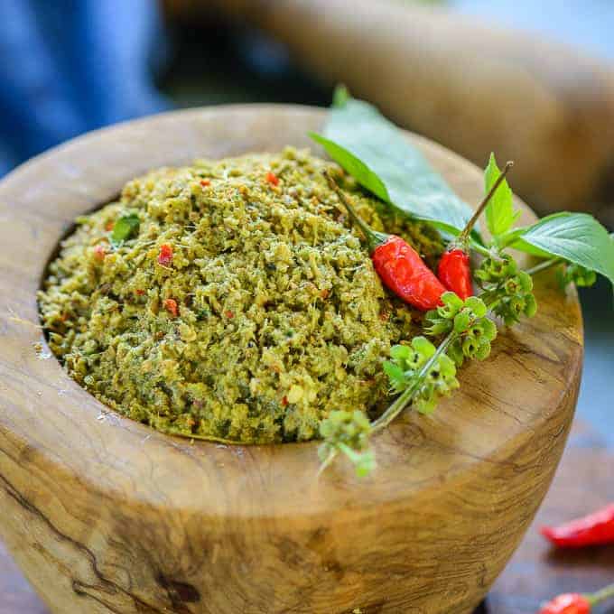 thai green curry using paste