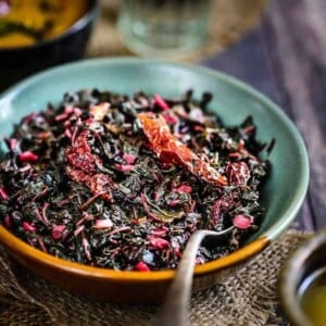 Chaulai Ki Bhujia is one way of cooking healthy amaranth leaves. It is a stir fry dish of this leaves with chillies and spices.