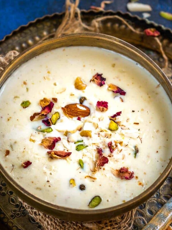 Thandai Kheer is a unique take on the classic Kheer recipe where it is flavored with Thandai flavors. Make it for Holi or any other festivals or special occasions.