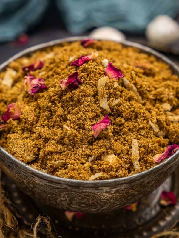 Dhaniya Panjiri is an Indian dish made especially for Krishna Janmashtami as prashad. Here is an easy recipe to make at home.