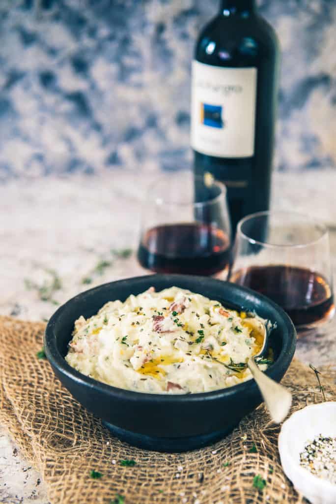 Creamy Bacon Herb Mashed Potatoes is ideally served as a side and it is mainly prepared as an accompaniment that has a blend of herbs, potatoes, and bacon.