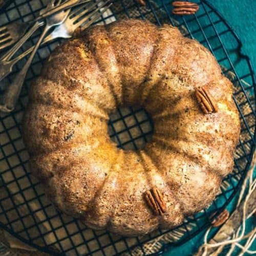 Soft and Moist Pecan Bundt Cake Recipe - Whiskaffair