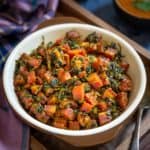 Gajar methi served in a bowl.