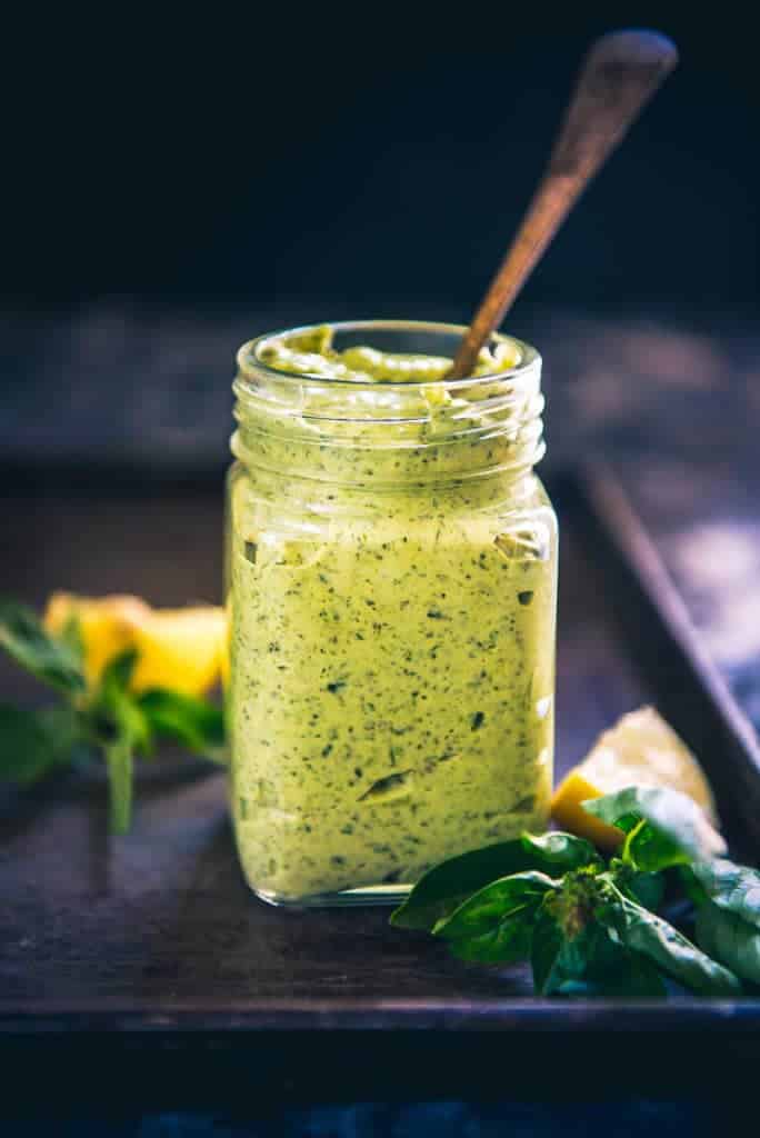 Perfect for summer and for its seasonal delicacies, Green Goddess Mayonnaise is a yummy mix of fresh herbs, mayonnaise used as a dip or a spread.