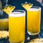 All made in a minute's time through a simple mix in the grinder, Homemade Fresh Pineapple Juice Recipe takes you on a fantastic tropical ride without a doubt!