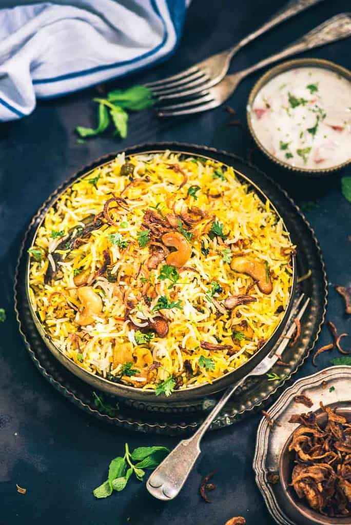 Traditional Hyderabadi Vegetable Biryani Recipe Whiskaffair