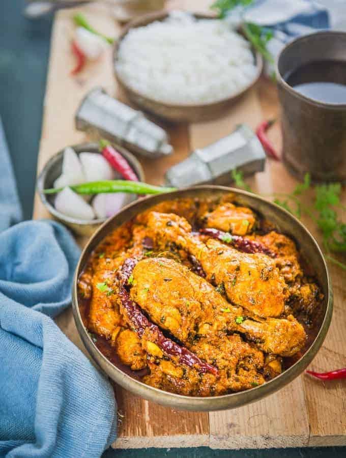 Dhaba Style Chicken Curry Recipe, Indian Chicken Recipes, highway chicken curry, Punjabi Chicken Curry, dhaba style chicken karahi recipe