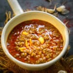 Whole Masoor Dal is a delicious Indian red lentil recipe that is easy to cook, healthy, and tastes fabulous. This lentil soup is a great source of vegetarian protein. Here is how to make it.