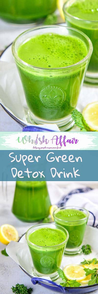 Packed with all the vital nutrients derived from fresh green and a dash of lemon juice, Super Green Detox Drink is indeed a magical drink! #Healthy #Drink #Detox