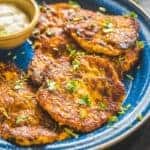Thai Squash Fritters are delicious appetizers made using yellow squash and thai red curry paste. These are perfect as holiday appetizers. I made these using organic squash from Divine Flavor.