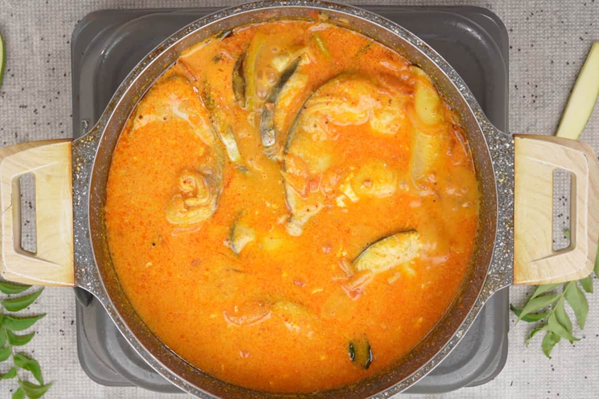 Ready Alleppey fish curry.