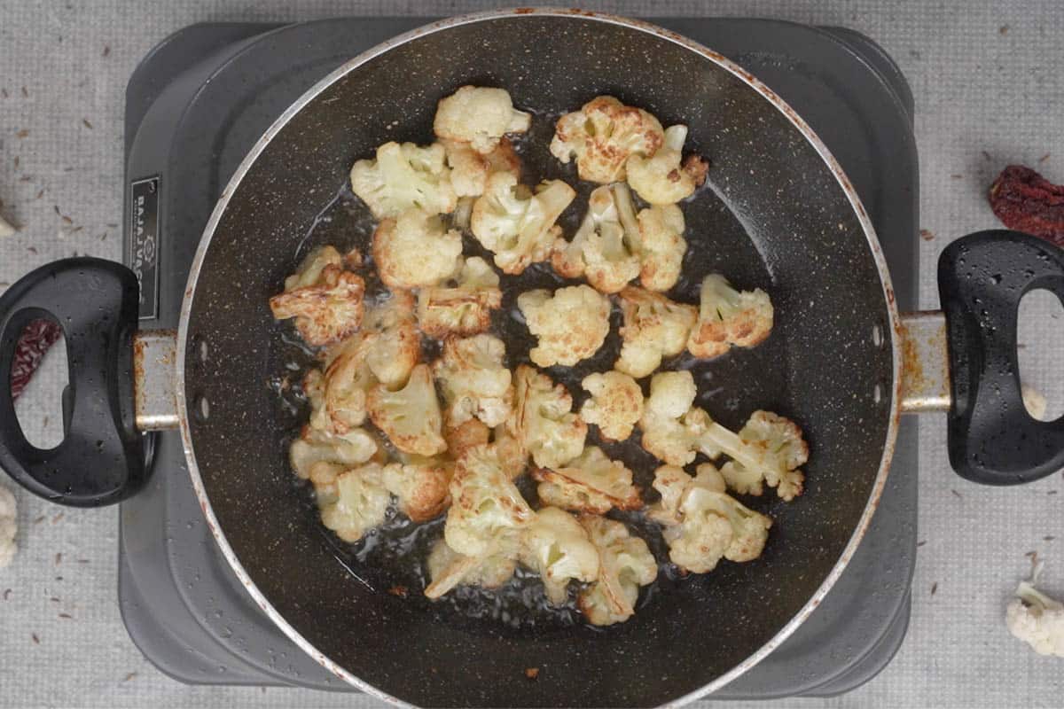 Fried cauliflower.