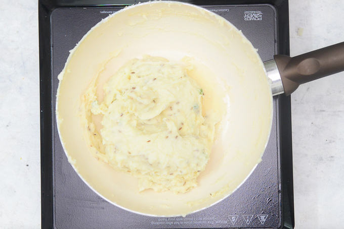 Cooked mixture.