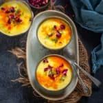 Rabdi (Rabri) is a popular North Indian dessert made by reducing milk and flavoring it with saffron and rose water (or cardamom). Make it in a traditional way using my easy recipe (vegetarian, gluten-free).