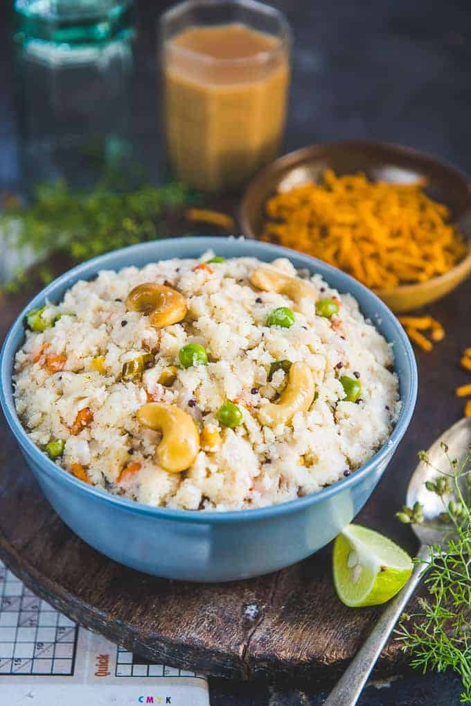 Best South Indian Rava Upma Recipe (Step by Step + Video) - Whiskaffair