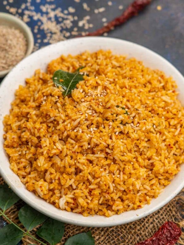 Ellu Sadam (South Indian Sesame Rice, Til Rice) is a traditional South Indian dish prepared with rice, sesame seeds, and a few more simple ingredients. Make it using my easy recipe (vegan).