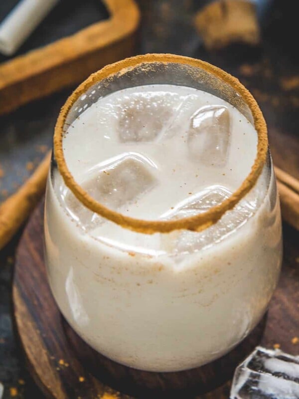 Make this refreshing traditional Mexican Horchata Drink at home using pantry staples and 15 minutes of cook time. This homemade drink is creamy, earthy, nutty, and perfect to sip on hot summer days.