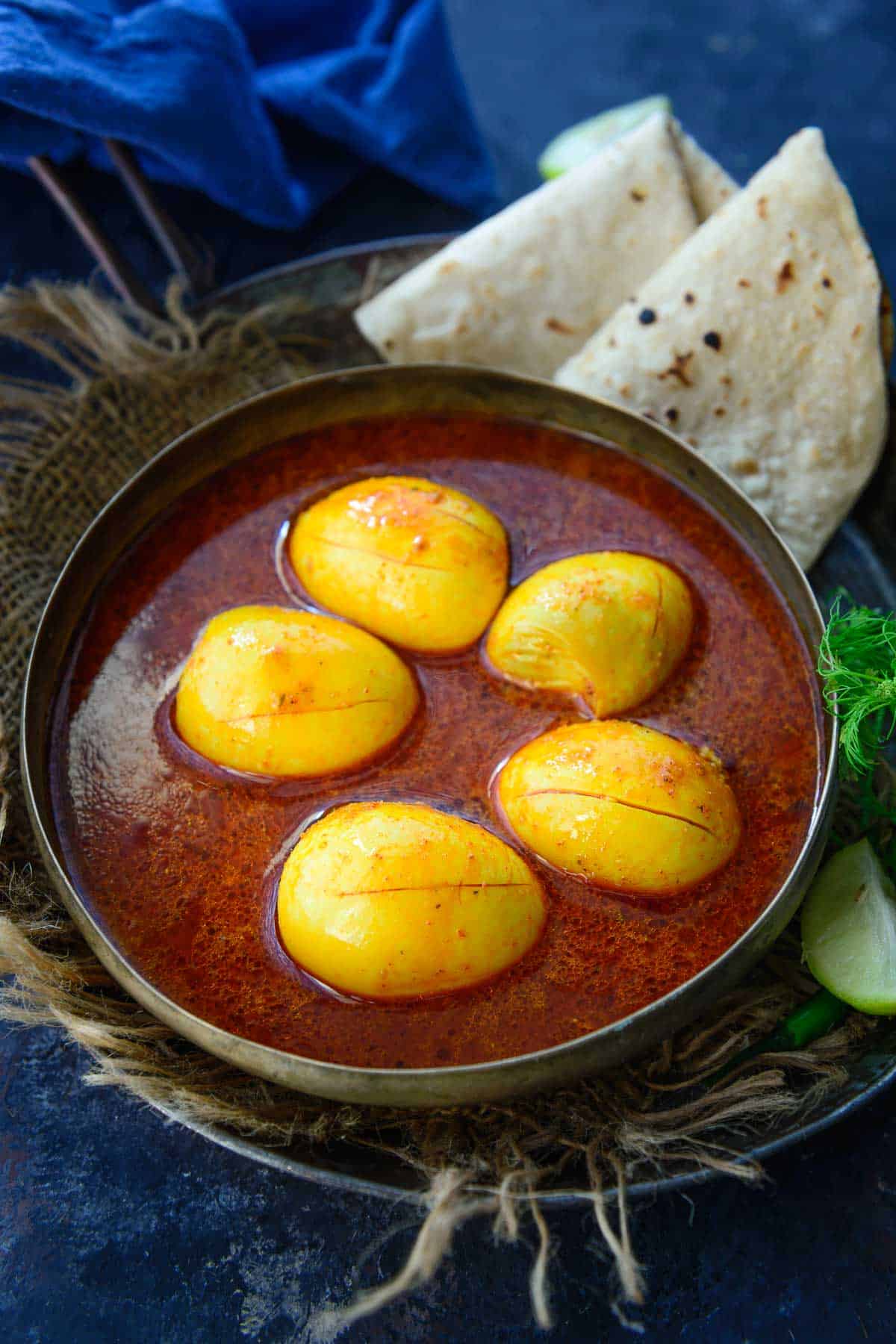 Kolhapuri Egg Curry Recipe  Anda Rassa    Video - 61