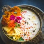 Make this creamy, sweet, and savory restaurant-style Pineapple Raita (Ananas Raita) at home using my simple recipe, and see yourself falling in love with the dish again. Here is how to make it (vegetarian, gluten-free).