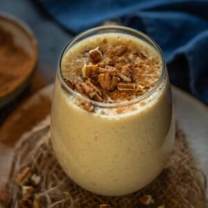 Loaded with the best fall flavors, this effortless Pumpkin Pie Smoothie is a great way to start your day. It's is full of antioxidants, fibers, vitamins, and proteins and comes together in under 5 minutes.