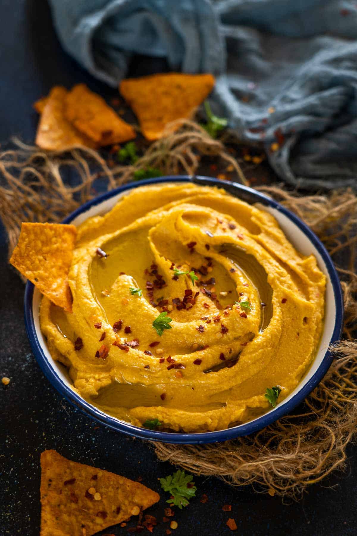 Spicy Roasted Sweet Potato Hummus Recipe  Vegan    Video - 94