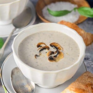Cream of mushroom soup is a simple, easy to make, yet a delicious creamy homemade soup made with a variety of mushrooms. With a little nip in the air, this is perfect to warm you up. Here is how to make it at home.