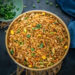 Got a day old rice? Want to revamp it? Make this quick and easy, not to mention uber delicious stir-fried Egg Fried Rice in a skillet or wok in minutes! It is more than just a simple healthy Chinese side dish and gets made in a jiffy as well! So here is how to make homemade fried rice with egg recipe.
