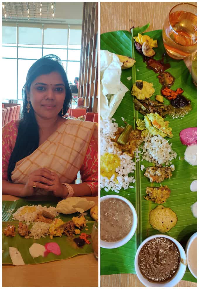 Onam Sadya at grand hyatt kochi