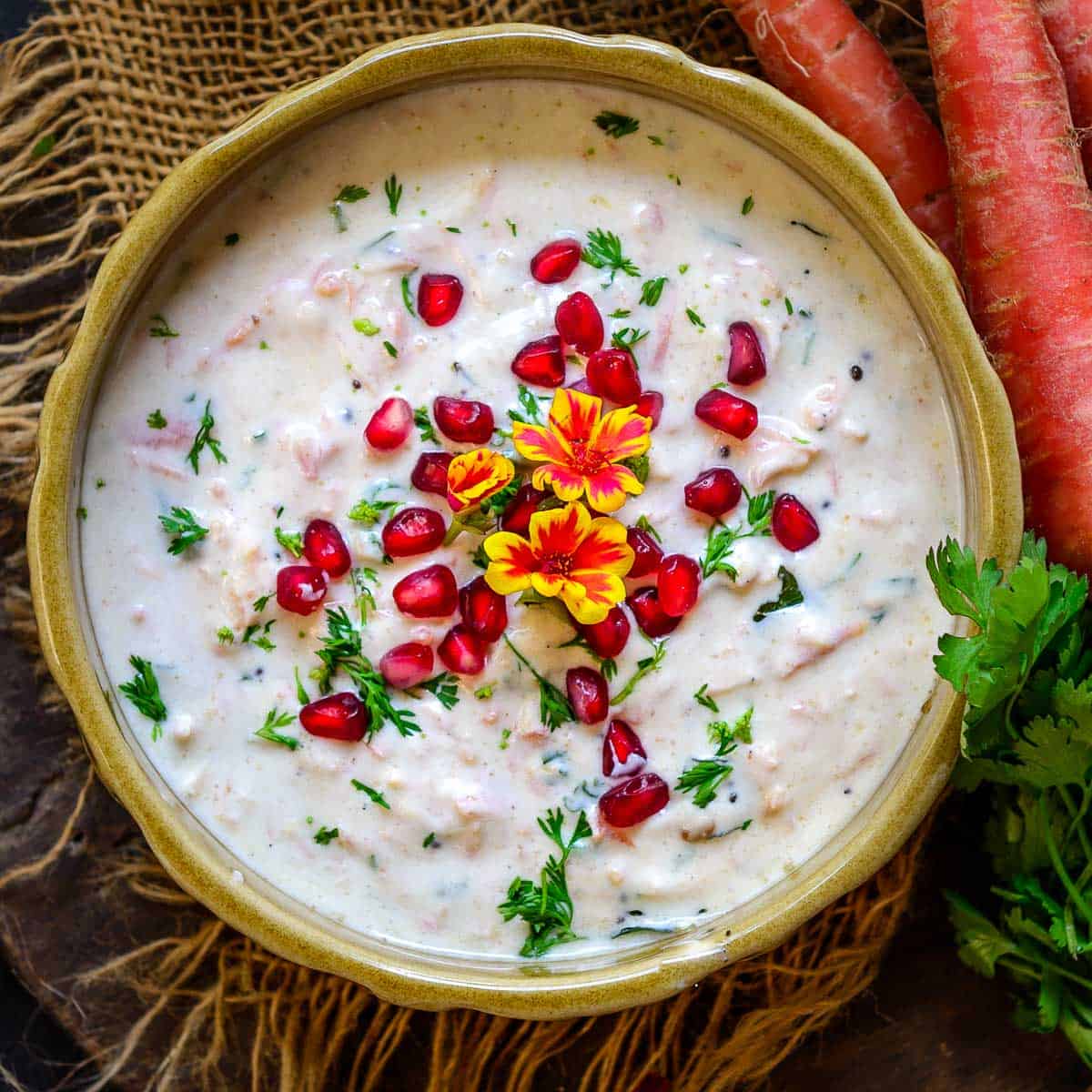 Carrot Raita Recipe