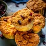 Cranberry Muffins are bakery style fluffy and moist muffins and are very easy to make at home. With refreshing flavour from orange zest & juice, cranberry orange muffins are a great for brekkie.
