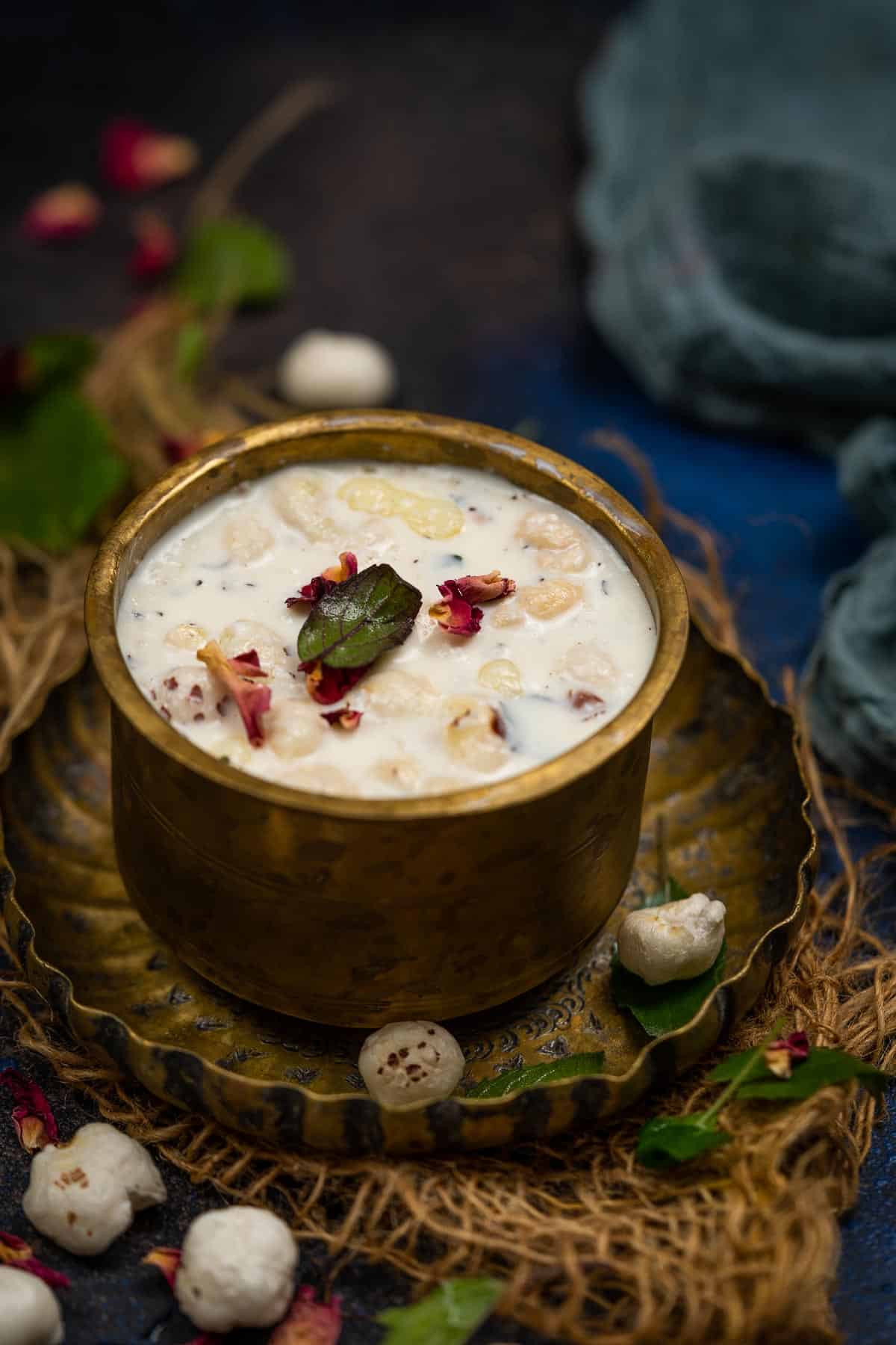 Panchamrut served in a bowl.