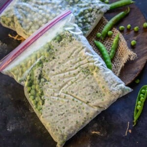 Freezing Fresh Peas when they are in season is a great idea to get a regular supply of great quality peas throughout the year. It's very economical too. Here is how to preserve peas at home.