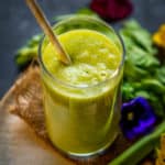 Celery smoothie is a delicious combination of fresh celery, cucumber, and banana. This super healthy, nutrients rich green smoothie comes together in under 5 minutes and is great to serve for breakfast.