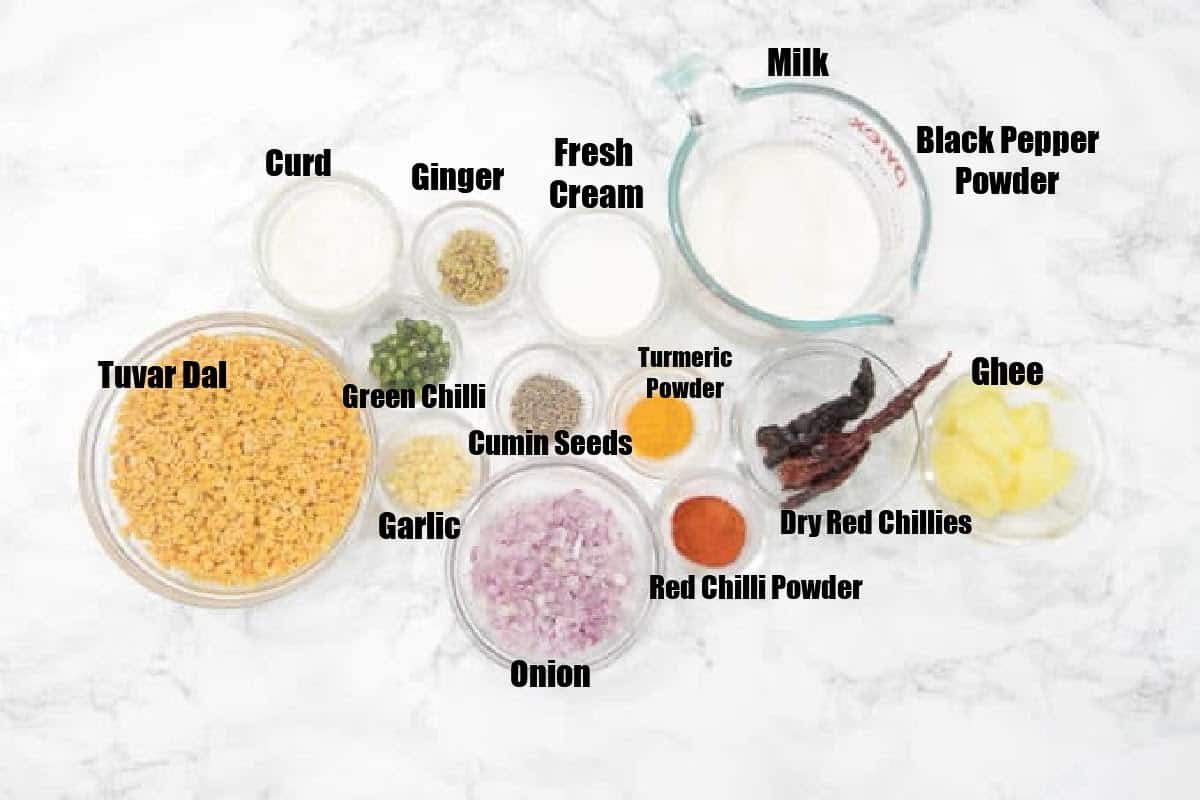 Sultani Dal Ingredients