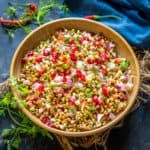Sprout Salad is a healthy Indian salad where crunchy sprouts are mixed with other fresh ingredients and spiced up with lemon juice and chaat masala. Here is how to make it.