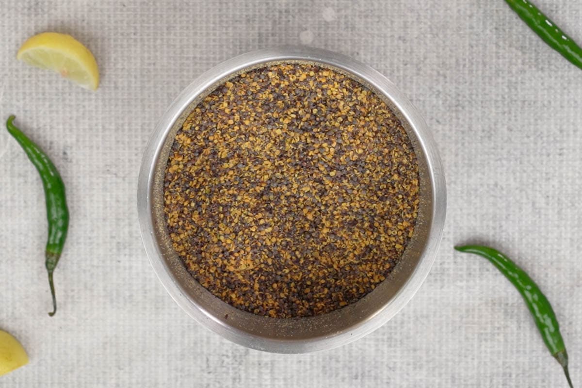 Ground mustard seeds.