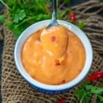 This Bonefish grill copycat sweet, spicy, and creamy bang bang sauce is the perfect sauce to drizzle over seafood, meat, or vegetables. It comes together in 5 minutes using simple ingredients. Here is a perfect recipe to make it.